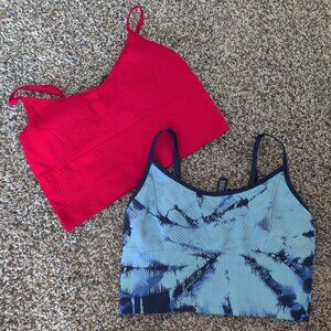 Set of 2 Pink Sports Bras